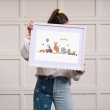 Load image into Gallery viewer, Aussie Animal Parade Print - A3
