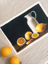 Load image into Gallery viewer, Lemons in Oil Still Life Print - A4
