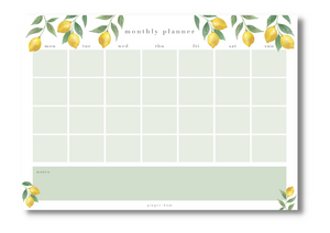 Limoncello - A4 Monthly Planner