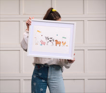 Load image into Gallery viewer, Farm Animal Parade Print - A3
