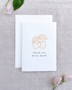 'Thank You Berry Much' - Thank You Card