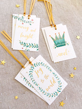 Load image into Gallery viewer, ‘A Golden Christmas’ - 6 Pack Illustrated Gift Tags
