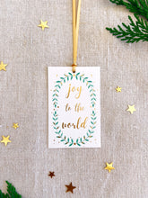 Load image into Gallery viewer, ‘A Golden Christmas’ - 6 Pack Illustrated Gift Tags
