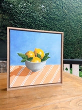Load image into Gallery viewer, &#39;The 3 Lemons’ - Framed Acrylic Painting on Canvas

