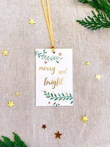 ‘A Golden Christmas’ - 6 Pack Illustrated Gift Tags